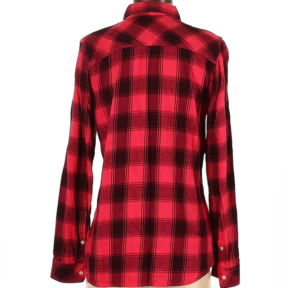 GAP Cotton Classic Plaid Flannel Button Down Shirt - Picture 3 of 9